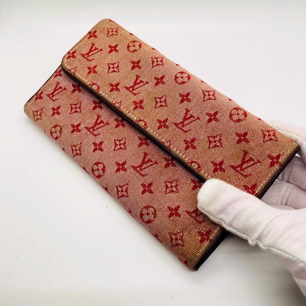 Louis Vuitton long denim wallet